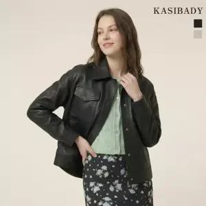 카시바디 FAUX 레더 카라 점퍼 706297