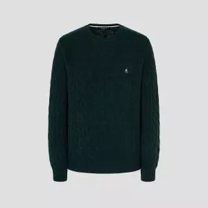 매장정품 BEANPOLE 빈폴 [빈폴] [Essential] 남녀공용 케이블 라운드 니트 그린 (BC5951E05M) 1417412