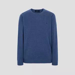 매장정품 BEANPOLE 빈폴 [빈폴] [Essential] 캐시미어 라운드 니트 블루 (BC4X51E06P) 1417409