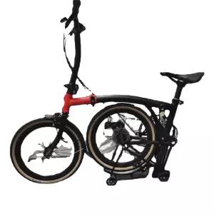 C-BIKE 미니벨로 16인치 접이식 자전거 학생용 9단 기어 몰리브덴 카트