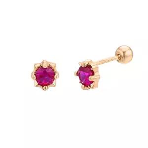 [모던쥬얼리]18K 루비스톤 포인트 피어싱