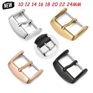 10/12/14/16/18/20/22/24mm 시계 밴드 버클 스테인레스 액세서리 스틸 걸쇠 가죽 핀 스트랩