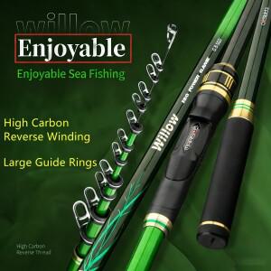 마리수 윌로우 바다 찌낚시대 195g 갯바위 릴 벵에돔 이소대 08호/1호/1.5호/2호