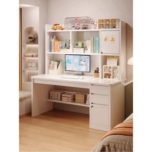 대학생 고등학생 공부방 컴퓨터 책상 100cm 일자형 심플 화이트 테이블 학습용 가구