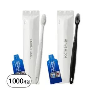 [양치세트] 808PP 미세모칫솔 + 2080파우치 4g치약 합지포장 1000개입