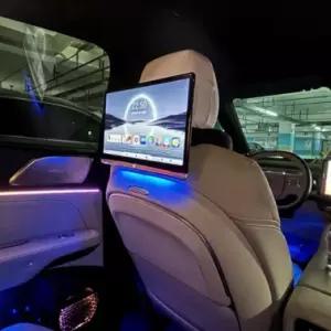 뒷좌석 안드로이드모니터 헤드레스트 후석 모니터 차량용 오토 화면 티비 카플레이