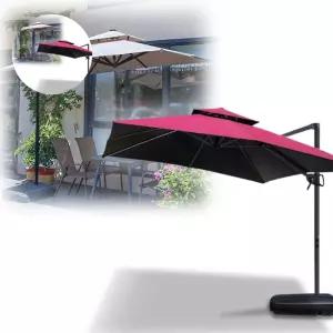 대형파라솔 옥상 테라스 정원 접이식 햇빛차단 그늘막