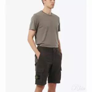[스톤아일랜드] 브러쉬드 오가닉 코튼 카고 쇼츠 154696007