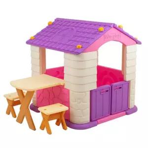 놀이터2 집+테이블의자세트 바이올렛 플레이하우스
