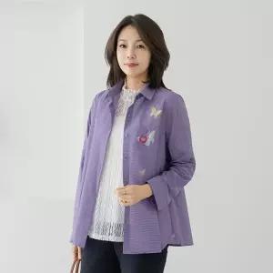 엄마옷 마담4060 나비자수오픈 중년여성 데일리 자켓 -RJK2604005-