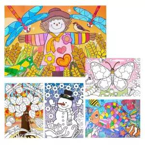 아티바바 모둠활동 칼라링도안ㅣ계절도안 (택1)