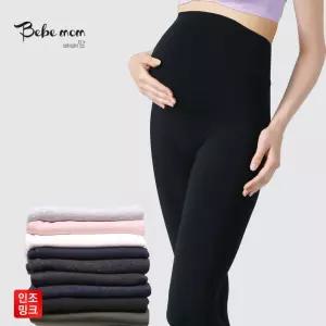 베베맘 국내산 인조밍크 임산부겨울레깅스 임부쫄바지 aim9+5MGo