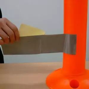 산업안전테이프 (100장묶음)시선유도봉용 고휘도반사지 탄력봉 반사띠