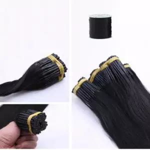 미용실 실리콘 팁 붙임머리 헤어 내추럴 부분 가발 100p 65cm