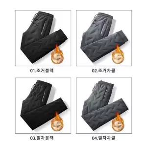 WL 패션 기모 바지 허리밴딩 남녀공용 안감 양털 방한 야외