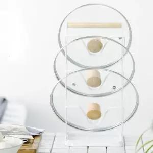 냄비보관 키밍 주방 3단 냄비 뚜껑 거치대 도마꽂이 냄비받침대