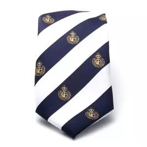 헨릭 사선 자동넥타이 폭5.5cm 화이트네이비 HR-012