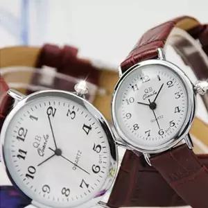 QB-177(대) 남성 가죽시계 여성시계 커플시계