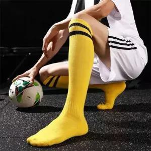컬러 라인 축구 스타킹 통기성 좋은 스포츠 양말 삭스