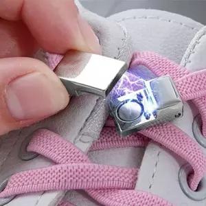 WL 자주 풀리는 운동화끈 고정 노매듭 원형 자석 버클 안묶는 끈풀림