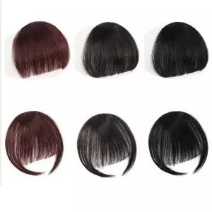 인모 부분가발 풀뱅 앞머리가발 헤어피스 똑딱이핀