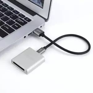 CF카드리더기 휴대용 C-CFexpress B 리더기 10Gbps 메모리 카드 MacBook iPad Chromebook용 노트북 컴퓨터
