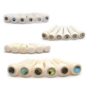 순수 암소 뼈 천연 나무 기타 현 핀 포크 브리지 전문 튜닝 콘 음질 향상 악기