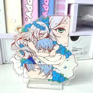 프리렌 애니메이션 여행 끝 너머 스탠드 피규어 아크릴 캐릭터 친구 책상 스탠딩