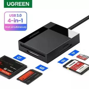 CF카드리더기 UGREEN-카드 리더 USB 30 4 인 1 SD 마이크로 TF CF MS 컴팩트 플래시 카드 어댑터 노트북 PC