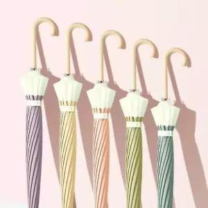 파스텔 콤비 16K 자동 장우산 플랜비원 장우산 대형우산