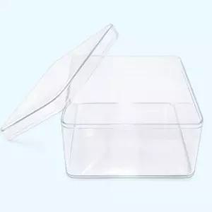 초등학교 뚜껑있는 작은 투명 사각상자5P 창의과학 겨울방학