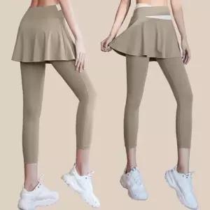 [무료배송] 필라테스 레깅스 A라인 프릴 여름 스커트 운동복