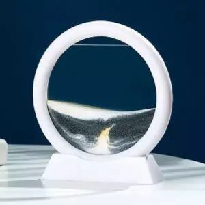 샌드 아트 액자 화이트 블랙 움직이는모래액자 슬로우모래액자