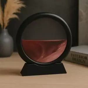 슬로우 모래멍 샌드 아트 액자 블랙+브라운 움직이는모래액자