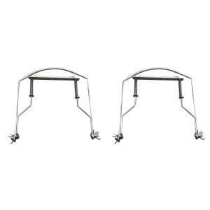 Y49A-2X 하모니카 넥 홀더 10 홀 블루스 하프 단자 오르간 스탠드 하모닉 랙 -실버