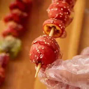 30cm 손잡이 대나무 꼬치 200p세트 어묵 산적 꼬지