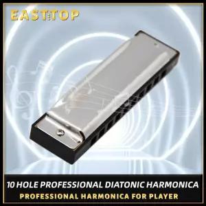 EASTTOP 하모니카 입문용 C 10 홀 하프 다이아토닉 블루스 키