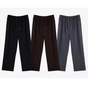 [골드스마일]겨울 따뜻한 남자 안감 스웨이드 와이드 팬츠 바지 겨울니트바지