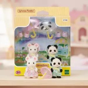 실바니안 패밀리 단짝 아기친구들 비오는날 산책 동물모형 소꿉놀이 피규어 인형 장난감