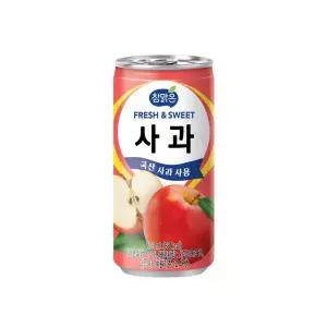 참맑은 사과 175ml x 30캔-3박스(90캔) 주스 캔음료 업소용 쥬스