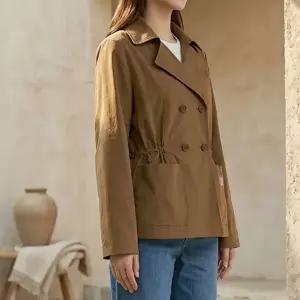 [옷자락]여성 루즈핏 캐주얼 오피스용 간절기 코트