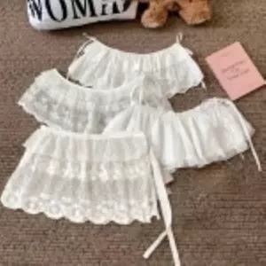 [옷자락]여자 플라워 레이스 레이어드 롱 랩 스커트