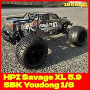 Hpi 레이싱 RC 니트로 엔진 오프로드 몬스터 트럭 1 8 스케일 4x4 5.9cc 사바지 XL SBK 셀프 빌드 키트 레
