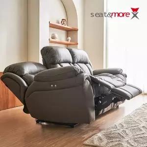 [시트앤모어]몽베르 1인 All천연통가죽 리클라이너 소파