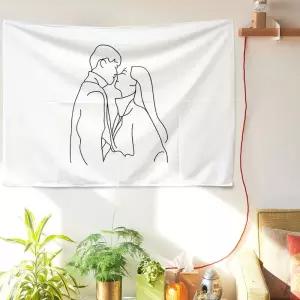 대형 패브릭 포스터 허그 S포스터 인테리어 아트 소품 벽포스터 선물 그림 디자인 꾸미기