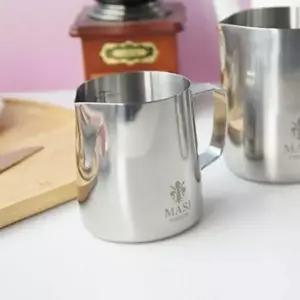 [골드스마일]스텐 스팀 피쳐 소 350ml 1P 라떼 커피 눈금 밀크저그 바리스타용품