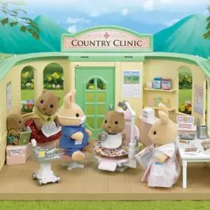 실바니안하우스 실바니안 패밀리 치과 의사 인형 피규어 장난감 세트