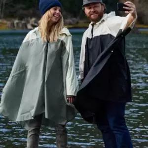 [옷은날개] 공용 레인코트 케이프형 남녀 여성 우비 낚시