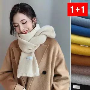 여성 롱스카프 니트 목도리 방한 겨울 숄 넥워머 머플러