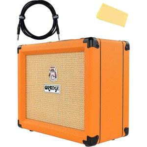 악기 케이블과 오스틴 바자 천이 포함된 오렌지 크러쉬 20RT 20와트 기타 콤보 번들
